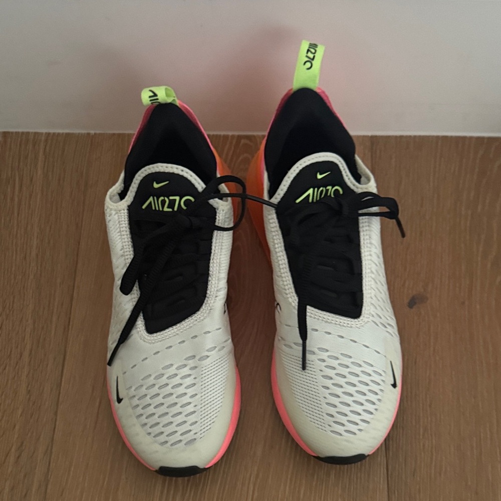 Nike Air Zoom White and Neon Pink Sneakers